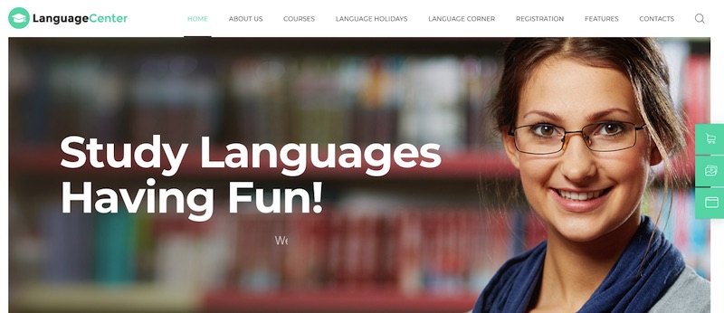 Quảng cáo bằng cách thiết kế website trung tâm ngoại ngữ