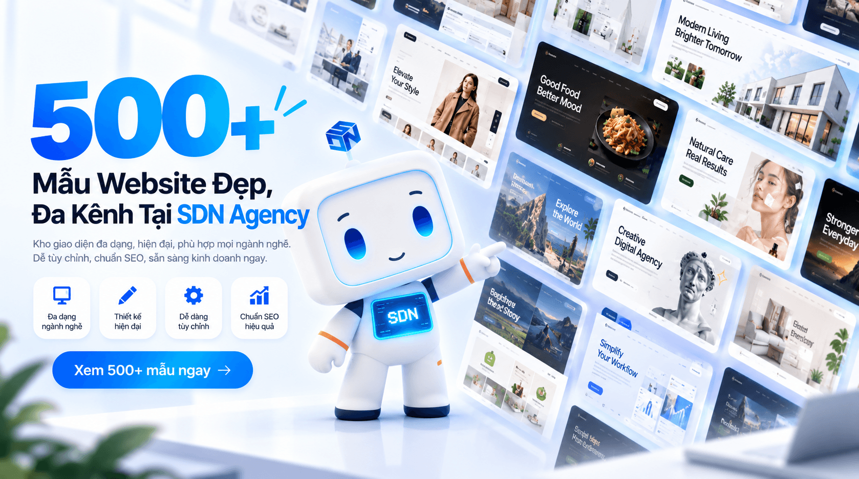 SDN Agency là một công ty thiết kế website theo mẫu uy tín